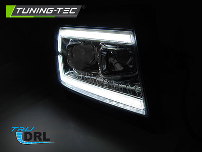 Tuning-Tec LED Tagfahrlicht Scheinwerfer für VW Crafter II ab 2017 chrom dynamisch