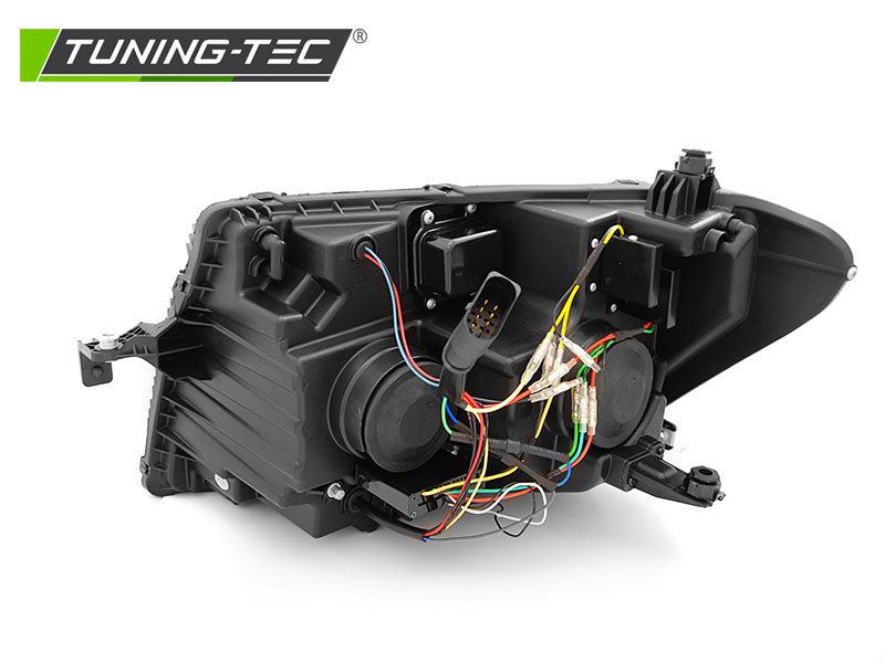 Tuning-Tec LED Tagfahrlicht Scheinwerfer für VW Crafter II 2017+ schwarz dynamisch