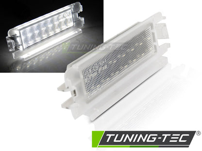 Tuning-Tec LED Kennzeichenbeleuchtung für Renault Clio II 01-04 / Dacia Logan 04-12 / Sandero 08-12 kaltweiß