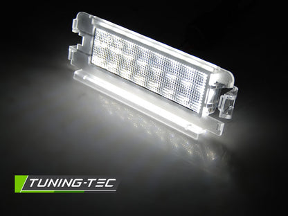 Tuning-Tec LED Kennzeichenbeleuchtung für Renault Clio II 01-04 / Dacia Logan 04-12 / Sandero 08-12 kaltweiß