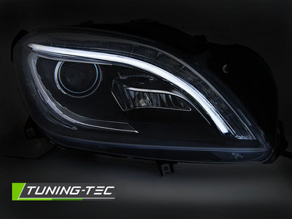 Tuning-Tec LED Tagfahrlicht Scheinwerfer für Mercedes Benz ML W166 11-15 schwarz
