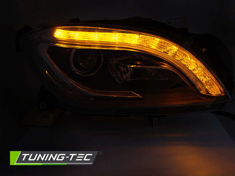 Tuning-Tec LED Tagfahrlicht Scheinwerfer für Mercedes Benz ML W166 11-15 schwarz