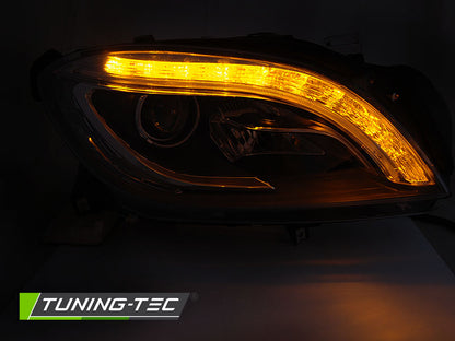 Tuning-Tec LED Tagfahrlicht Scheinwerfer für Mercedes Benz ML W166 11-15 schwarz