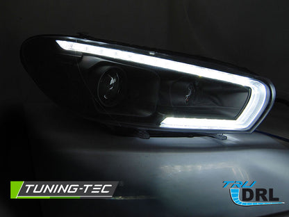 Tuning-Tec LED Tagfahrlicht Scheinwerfer für VW Scirocco III 08-14 Schwarz dynamisch