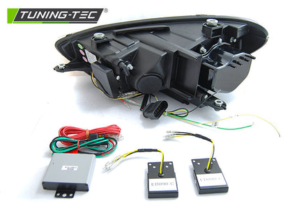 Tuning-Tec LED Tagfahrlicht Scheinwerfer für VW Scirocco III 08-14 Schwarz dynamisch