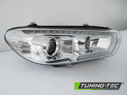 Tuning-Tec Xenon LED Tagfahrlicht Scheinwerfer für VW Scirocco III 08-14 chrom dynamisch