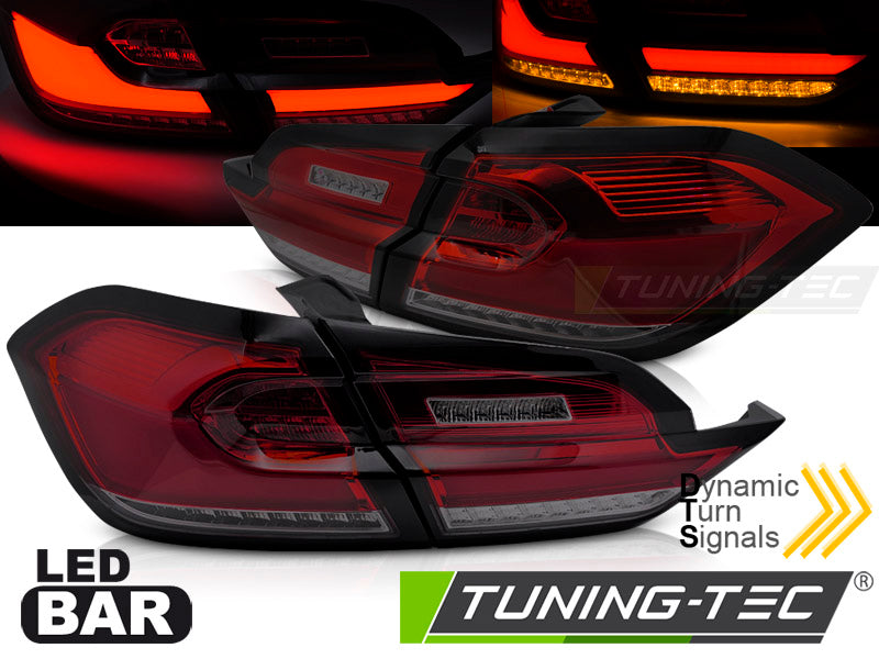 Tuning-Tec Voll LED Rückleuchten rot smoke für FORD FIESTA MK8 Baujahr 2017-2021