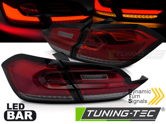 Tuning-Tec Voll LED Rückleuchten rot smoke für FORD FIESTA MK8 Baujahr 2017-2021