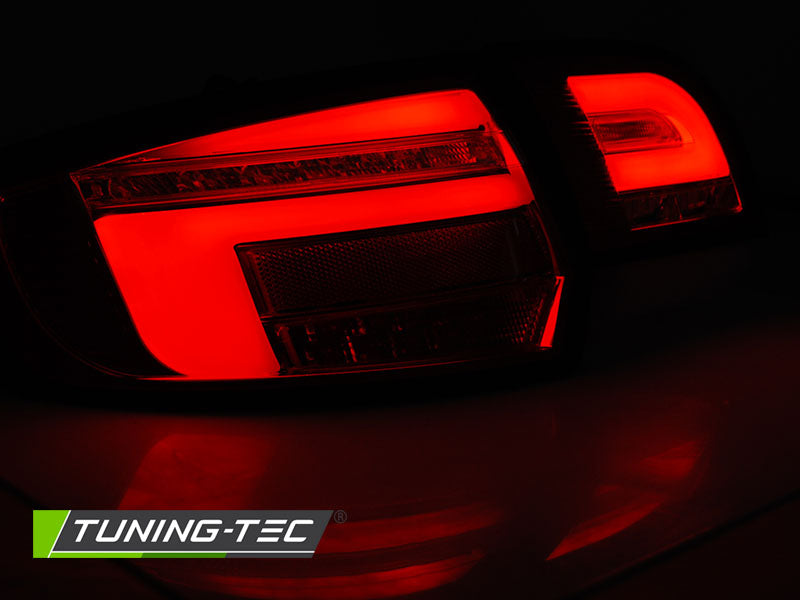 Tuning-Tec Voll LED Lightbar Rückleuchten für Audi A3 8P Sportback 04-08 rot/rauch mit dynamischem Blinker
