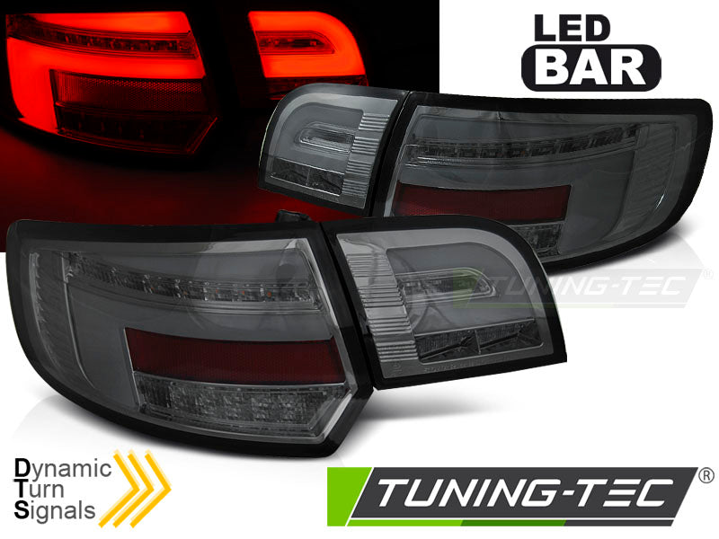 Tuning-Tec Voll LED Lightbar Rückleuchten für Audi A3 8P Sportback 04-08 rauch mit dynamischem Blinker