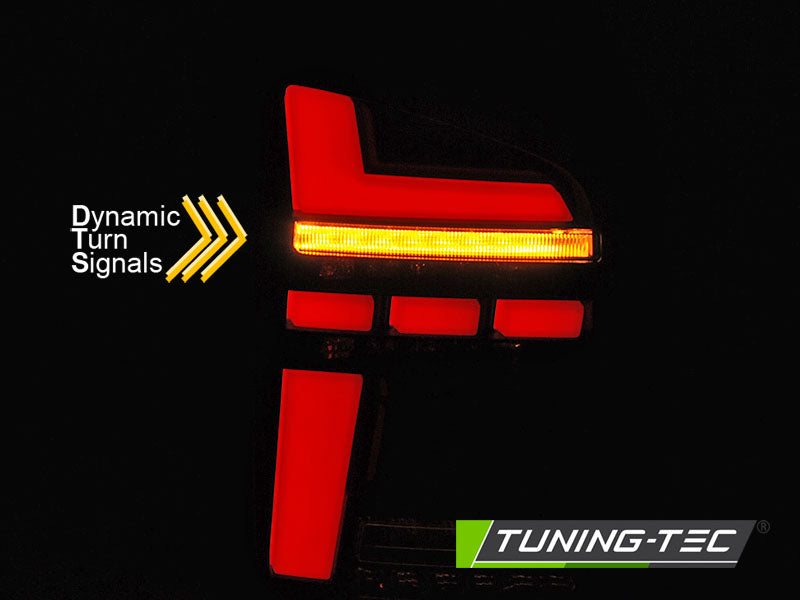 Tuning-Tec Voll LED Lightbar Rückleuchten für VW T5 Facelift (GP) 10-15 schwarz/rauch mit dynamischem Blinker