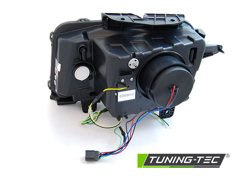 Tuning-Tec LED Tagfahrlicht Scheinwerfer für Chevrolet Camaro 09-13 schwarz mit dynamischem Blinker