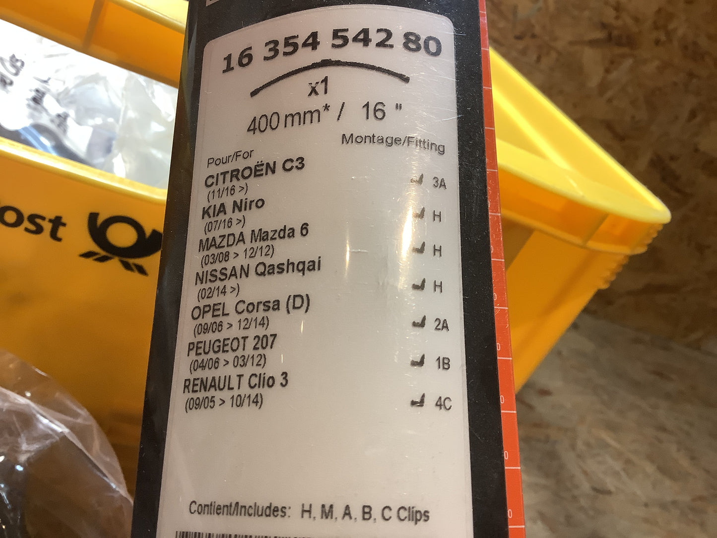 Citroën C3, KIA Niro, Mazda 6, Nissan Qashqai, Opel Corsa, Peugeot 207, Renault Clio 3 Wischerblatt Original Eurorepar NEU
