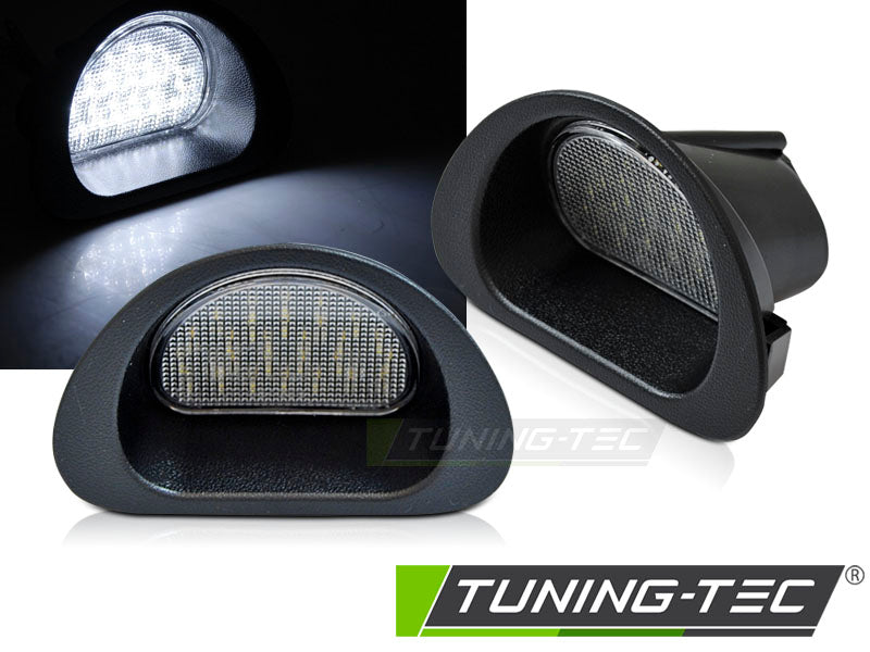 Tuning-Tec LED Kennzeichenbeleuchtung für Peugeot 107 05-14 / Citroen C1 05-13 schwarz kaltweiß