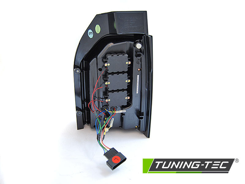 Tuning-Tec Voll LED Lightbar Rückleuchten für VW T6 15-19 rot/rauch mit dynamischen Blinker (für Heckklappe)