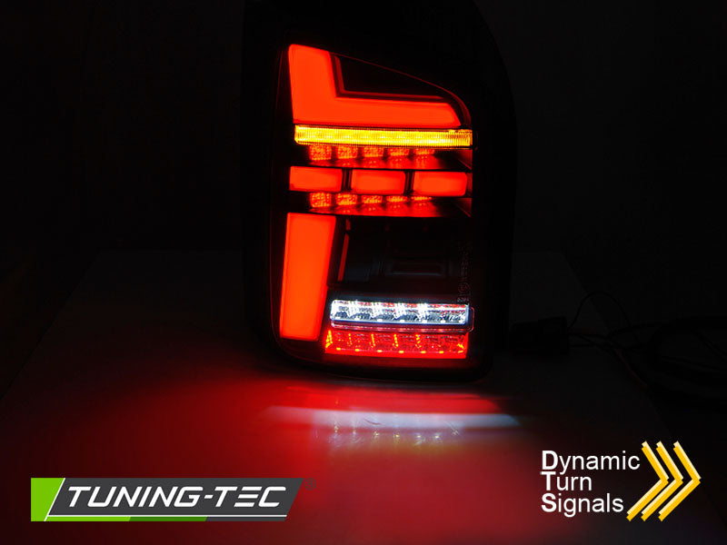 Tuning-Tec Voll LED Lightbar Rückleuchten für VW T6.1 20+ rot/rauch mit dynamischen Blinker (für Heckklappe)