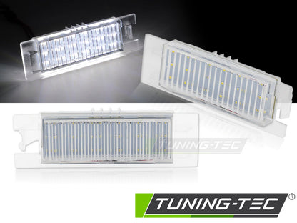 Tuning-Tec LED Kennzeichenbeleuchtung für Alfa Romeo 147, 156, 159, Guilietta, Brera, Spider 00-17 kaltweiß