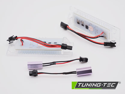 Tuning-Tec LED Kennzeichenbeleuchtung für Alfa Romeo 147, 156, 159, Guilietta, Brera, Spider 00-17 kaltweiß