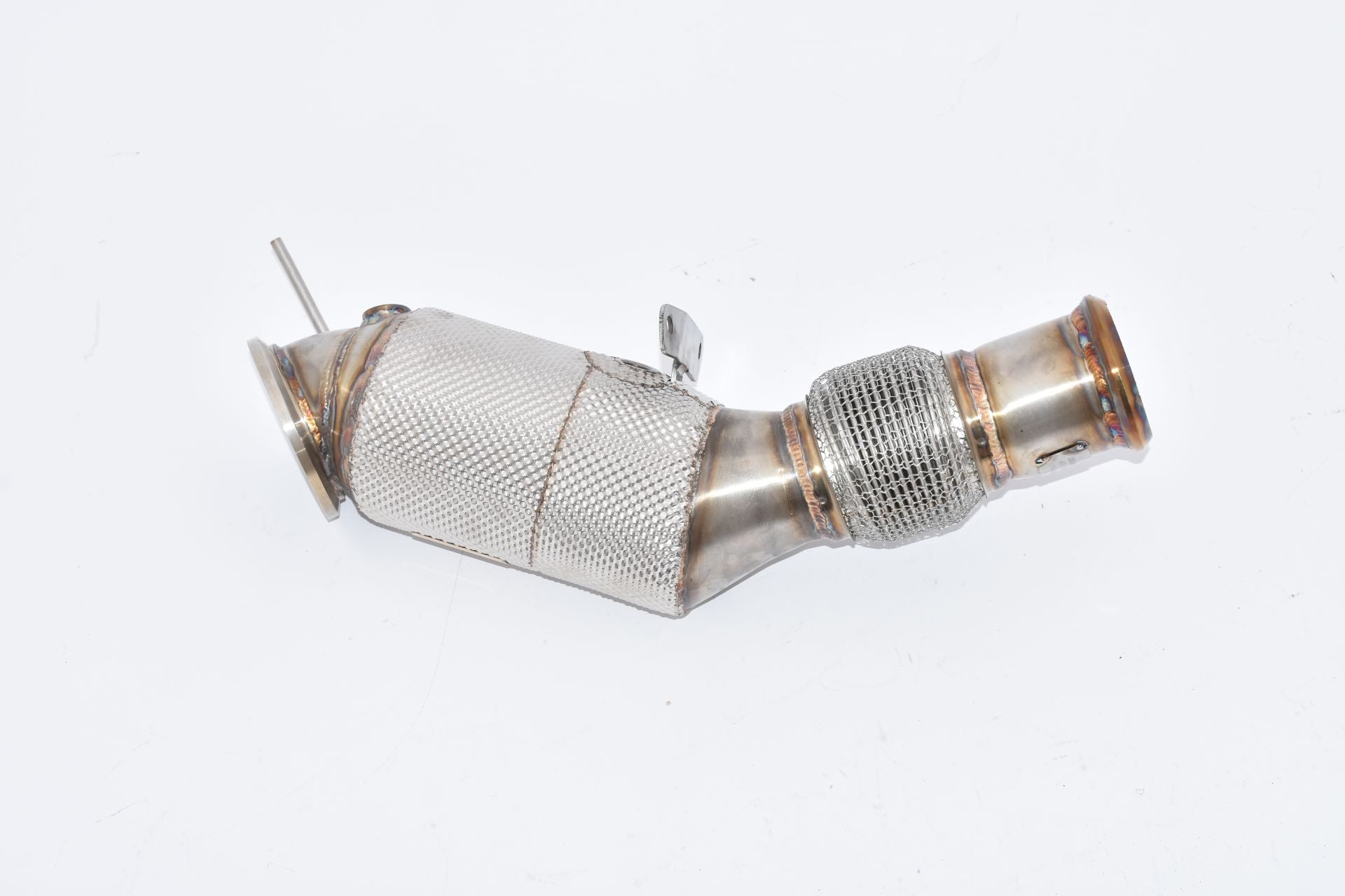 Friedrich Motorsport 90>>>76mm Downpipe mit 200 Zellen Sport-Kat. Edelstahl