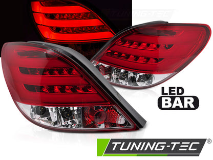 Tuning-Tec LED Lightbar Rückleuchten für Peugeot 207 06-09 rot/weiß