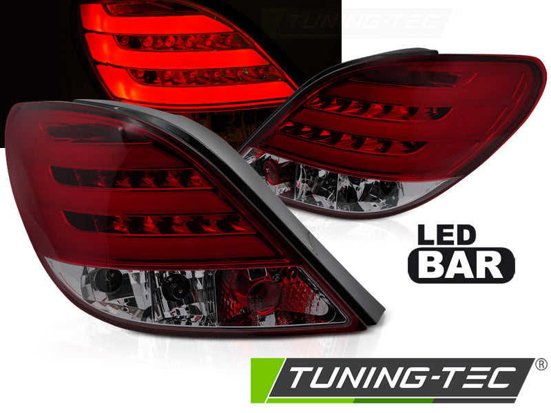 Tuning-Tec LED Lightbar Rückleuchten für Peugeot 207 06-09 rot/rauch