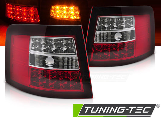 Tuning-Tec LED Rückleuchten für Audi A6 4B (C5) Avant 97-04 rot/klar mit LED Blinker
