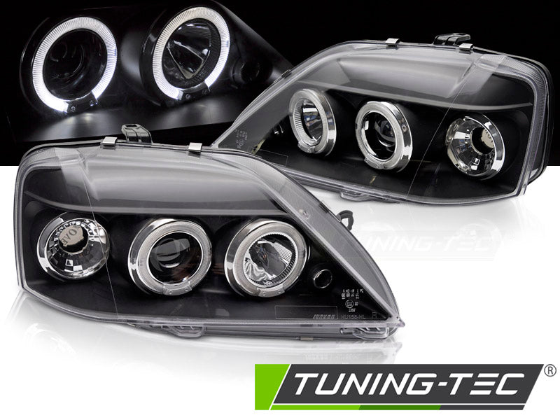 Tuning-Tec Angel Eyes Scheinwerfer für Dacia Logan 04-08 schwarz