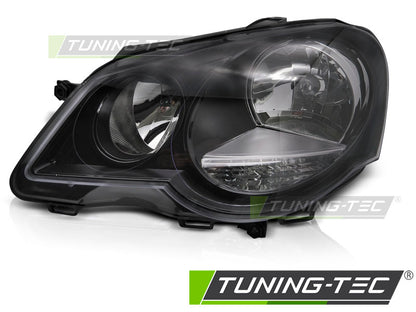 Tuning-Tec Scheinwerfer für VW Polo 9N3 05-09 links (Fahrerseite) schwarz