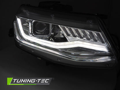 Tuning-Tec Xenon LED Tagfahrlicht Scheinwerfer für Chevrolet Camaro 16-18 chrom dynamisch