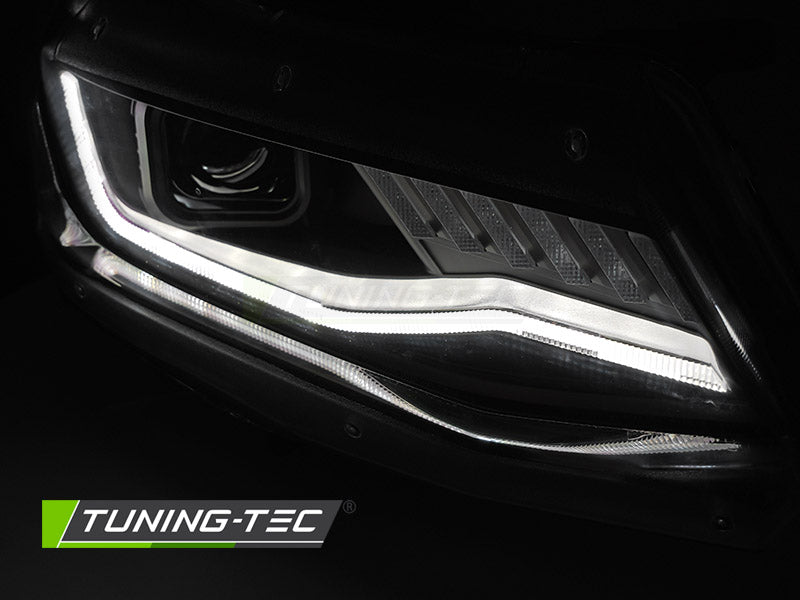 Tuning-Tec Xenon LED Tagfahrlicht Scheinwerfer für Chevrolet Camaro 16-18 schwarz dynamisch
