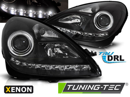 Tuning-Tec Xenon Tagfahrlicht Scheinwerfer für Mercedes Benz SLK R171 04-11 schwarz