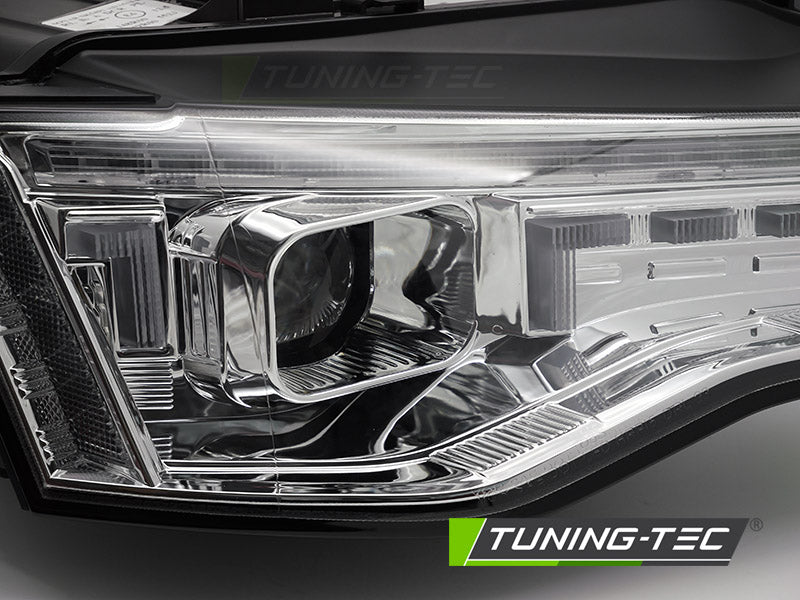 Tuning-Tec Xenon LED Tagfahrlicht Scheinwerfer Set für Audi A5 Facelift 11-16 Chrom mit dyn. Blinker
