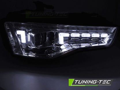 Tuning-Tec Xenon LED Tagfahrlicht Scheinwerfer Set für Audi A5 Facelift 11-16 Chrom mit dyn. Blinker