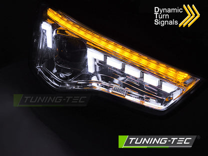 Tuning-Tec Xenon LED Tagfahrlicht Scheinwerfer Set für Audi A5 Facelift 11-16 Chrom mit dyn. Blinker