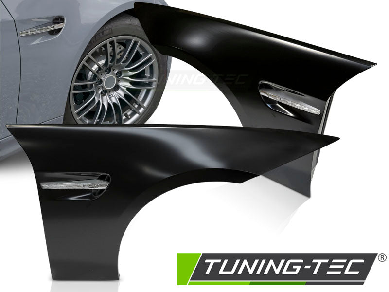 Tuning-Tec Kotflügel Vorn (links+rechts) für BMW 3er E90 E91 05-11 mit LED Seitenblinkern
