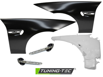 Tuning-Tec Kotflügel Vorn (links+rechts) für BMW 3er E90 E91 05-11 mit LED Seitenblinkern