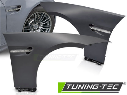 Tuning-Tec Kotflügel Vorn (links+rechts) für BMW 3er Coupe/Cabrio E92/E93 06-13 mit LED Seitenblinkern