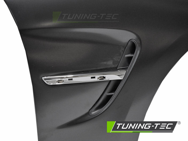 Tuning-Tec Kotflügel Vorn (links+rechts) für BMW 3er F30/F31 11-18 mit Lufteinlässen Chrom Optik