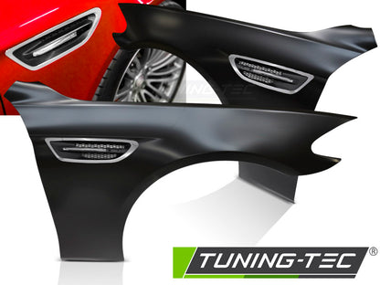 Tuning-Tec Kotflügel Vorn (links+rechts) für BMW 5er F10 / F11 10-16 mit LED Seitenblinkern