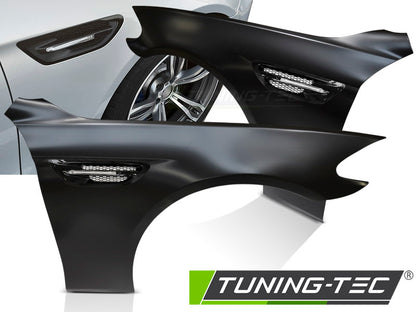 Tuning-Tec Kotflügel Vorn (links+rechts) für BMW 5er F10 / F11 10-16 mit LED Seitenblinkern