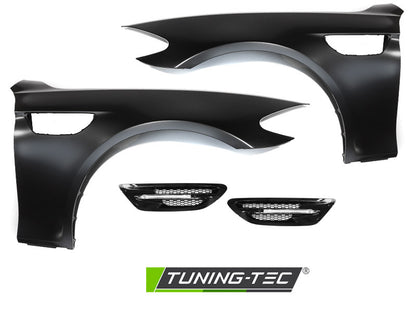 Tuning-Tec Kotflügel Vorn (links+rechts) für BMW 5er F10 / F11 10-16 mit LED Seitenblinkern