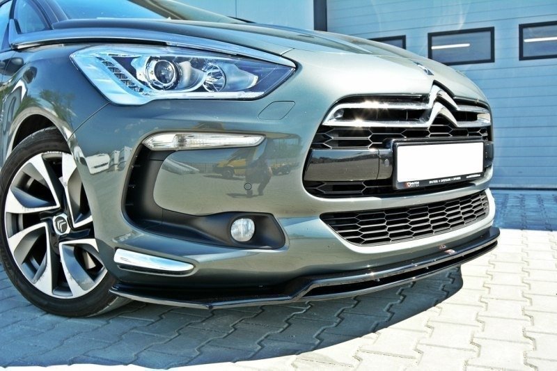 Maxton Front Ansatz für v.3 CITROEN DS5 FACELIFT schwarz Hochglanz