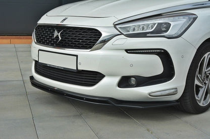 Maxton Front Ansatz für v.3 CITROEN DS5 FACELIFT schwarz Hochglanz