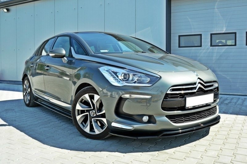 Maxton Front Ansatz für v.3 CITROEN DS5 FACELIFT schwarz Hochglanz
