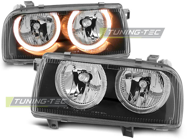 Tuning-Tec Angel Eyes Scheinwerfer für VW Vento 92-98 schwarz