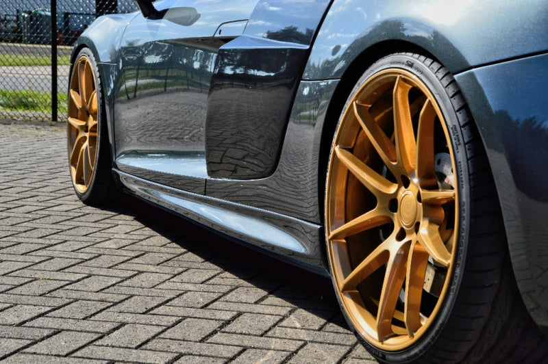 Seitenschwellersatz ABS Audi R8, 42 Bj.: 2006-2015 Schwarz Glanz