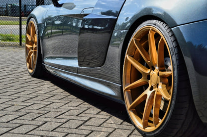 Seitenschwellersatz ABS Audi R8, 42 Bj.: 2006-2015 Schwarz Glanz