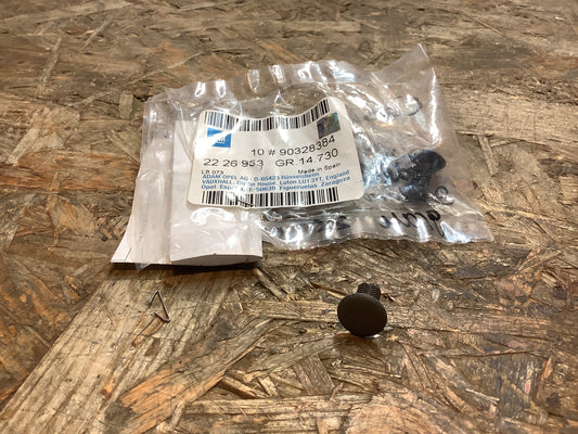 Corsa B, Tigra Clip Laderaumabdeckung Seitenwand grau Original GM NEU