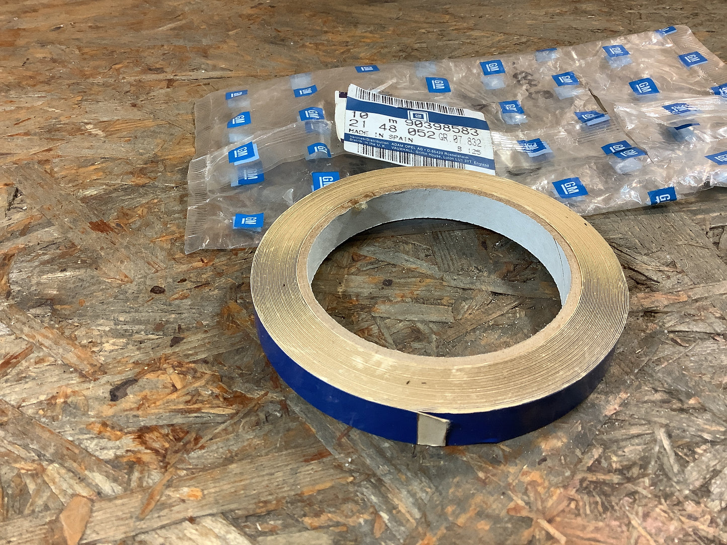 Corsa A Farbstreifen Portoblau Original GM NEU