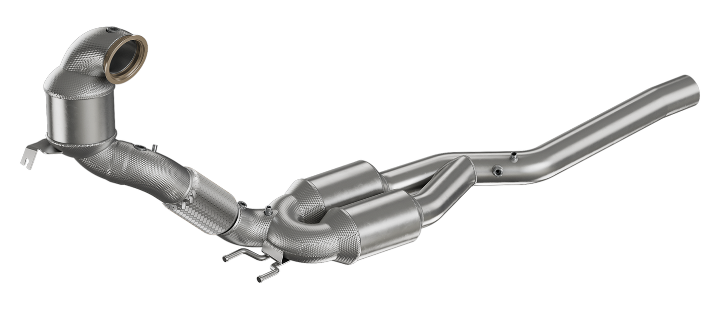HJS ECE Downpipe VAG 2.0 T(F)SI EA888 Gen.4 AWD OPF (z.B. Golf 8 R) 90821185
